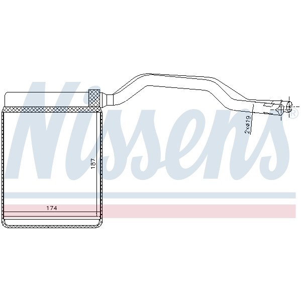 Слика на Ладник за парно NISSENS 71777 за Volvo V50 Estate (MW) 1.8 FlexFuel - 125 коњи Бензин/Етанол