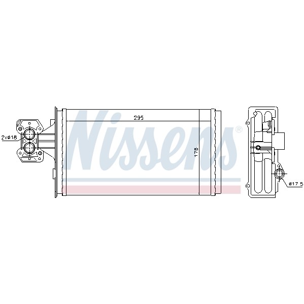 Слика на Ладник за парно NISSENS 71803 за камион Iveco Eurocargo 100 E 21 K tector, 100 E 21 DK tector - 209 коњи дизел