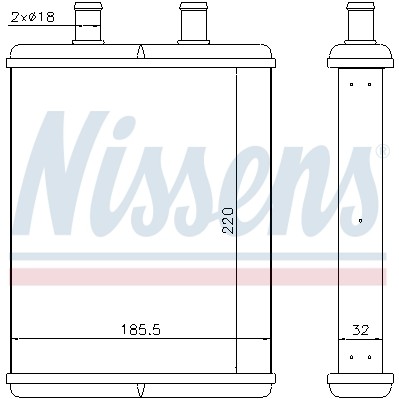 Слика на Ладник за парно NISSENS 71817 за камион Iveco Daily 2006 Platform 35C15 - 146 коњи дизел