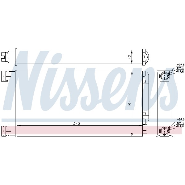 Слика на Ладник за парно NISSENS 71926 за камион DAF CF 85 FAX 85.510 - 122 коњи дизел