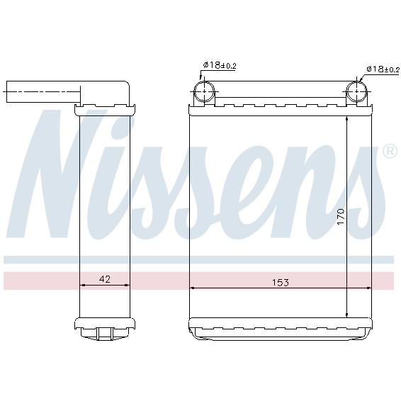 Слика на Ладник за парно NISSENS 72038 за Mercedes Sprinter 2-t Platform (901,902) 211 CDI - 109 коњи дизел