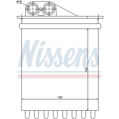 Слика на Ладник за парно NISSENS 72040 за Mercedes Sprinter 3-t Platform (906) 211 CDI (906.111, 906.113, 906.211, 906.213) - 109 коњи дизел