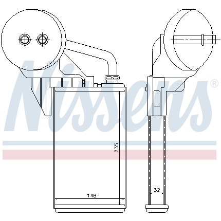 Слика на Ладник за парно NISSENS 72207 за Renault Master 2 Bus (JD,ND) 2.5 dCi - 120 коњи дизел