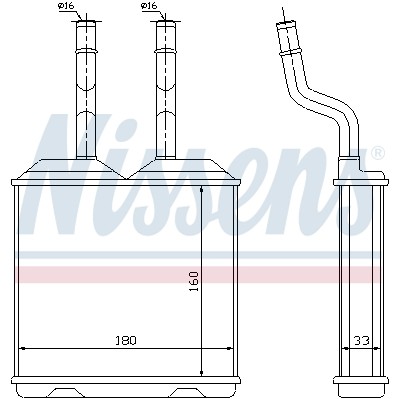 Слика на Ладник за парно NISSENS 72634 за Opel Frontera B 2.2 DTI - 120 коњи дизел