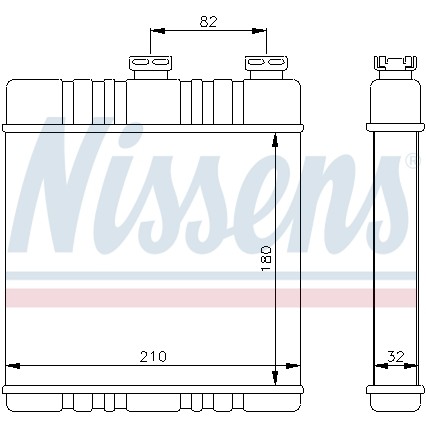 Слика на Ладник за парно NISSENS 72660 за Opel Astra G Saloon 1.8 16V - 125 коњи бензин