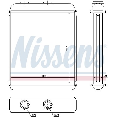 Слика на Ладник за парно NISSENS 72662