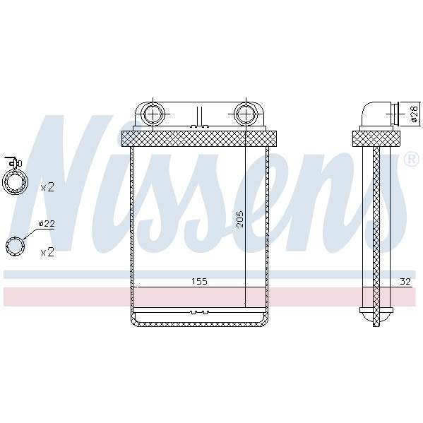 Слика на Ладник за парно NISSENS 72671 за Opel Astra GTC 1.6 - 180 коњи бензин