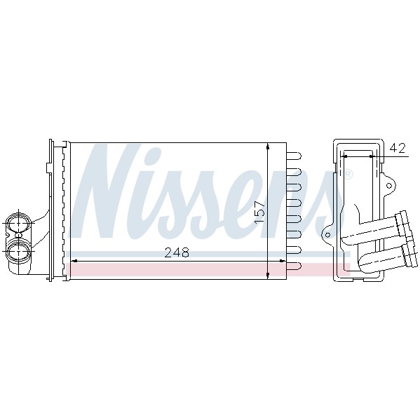 Слика на Ладник за парно NISSENS 72984 за Peugeot 406 Saloon 1.8 - 90 коњи бензин