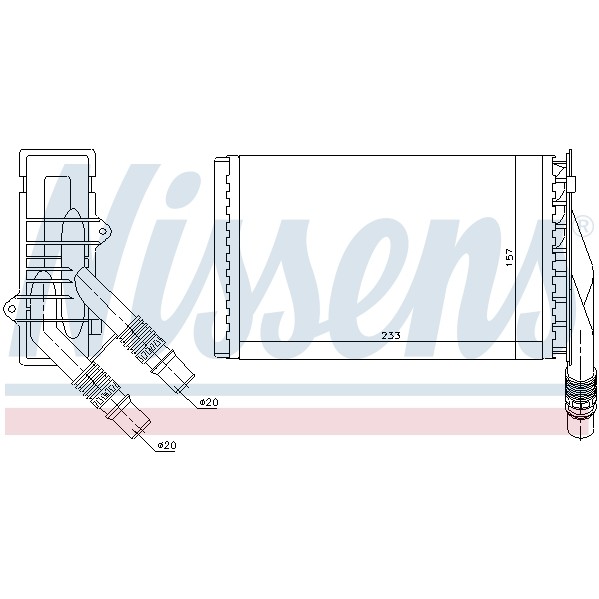 Слика на Ладник за парно NISSENS 72985 за Renault Kangoo Express (FC0-1) D 55 1.9 (FC0D) - 54 коњи дизел