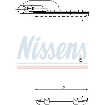 Слика на Ладник за парно NISSENS 73252 за Renault Megane 1 Classic (LA0-1) 1.9 dTi (LA1U) - 80 коњи дизел