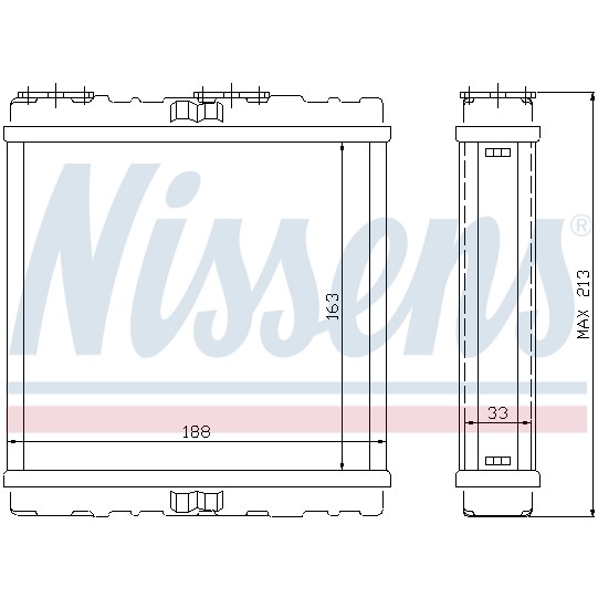 Слика на Ладник за парно NISSENS 73379 за Saab 900 II Convertible 2.0 -16 Turbo - 185 коњи бензин