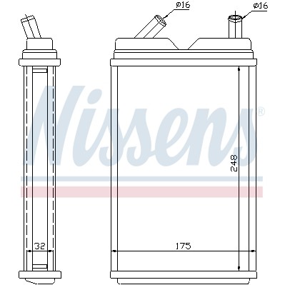 Слика на Ладник за парно NISSENS 73624 за Volvo 740 Saloon (744) 2.0 - 121 коњи бензин