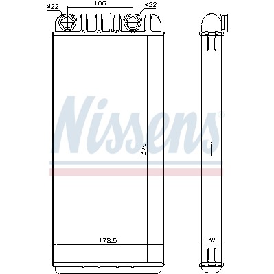 Слика на Ладник за парно NISSENS 73648 за камион Renault T Series 480P, 480P LOW - 480 коњи дизел