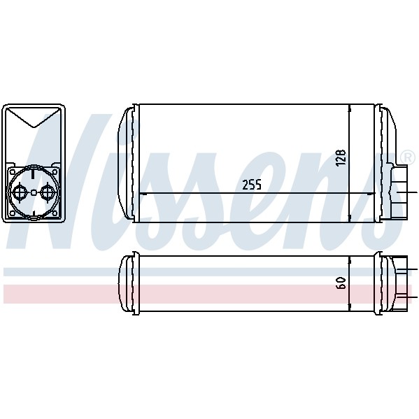 Слика на Ладник за парно NISSENS 73650 за Skoda Favorit (781) 1.3 135 X,LX,GLX (781) - 54 коњи бензин