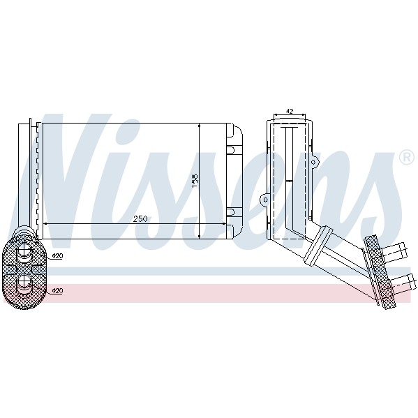 Слика на Ладник за парно NISSENS 73972 за Seat Alhambra (7V8,7V9) 2.8 V6 - 204 коњи бензин