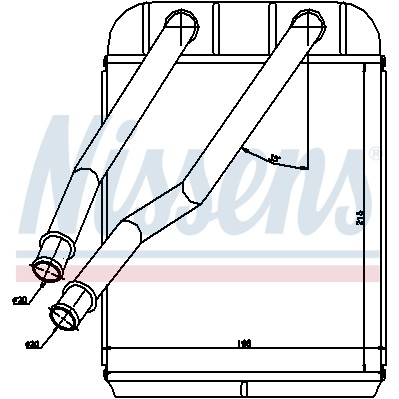 Слика на Ладник за парно NISSENS 73975 за Porsche Cayenne (955, 9PA) Turbo 4.5 - 450 коњи бензин