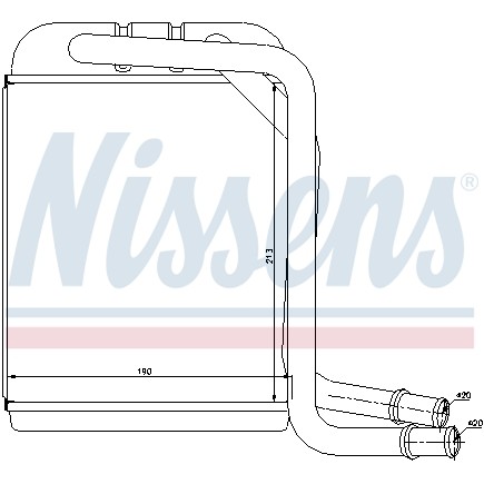 Слика на Ладник за парно NISSENS 73976 за VW Transporter T5 Platform 1.9 TDI - 105 коњи дизел