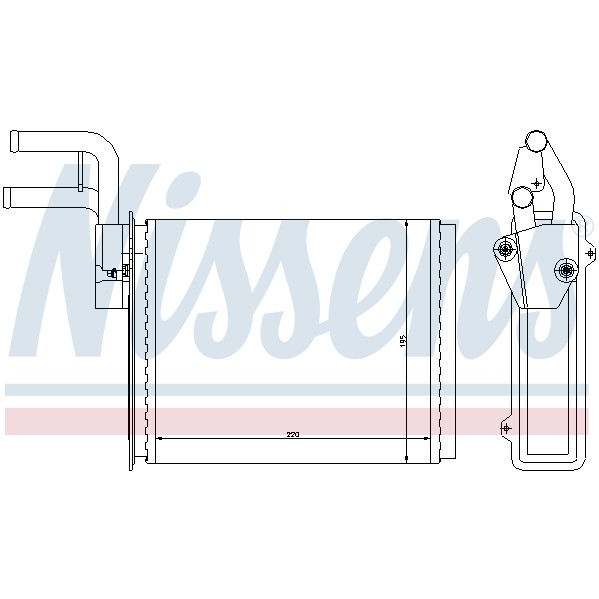 Слика на Ладник за парно NISSENS 73987 за Citroen Jumper Platform 230 2.5 TDi - 107 коњи дизел