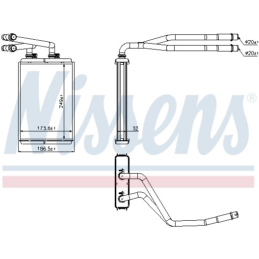 Слика на Ладник за парно NISSENS 73990 за Citroen C8 EA,EB 2.0 HDi - 120 коњи дизел