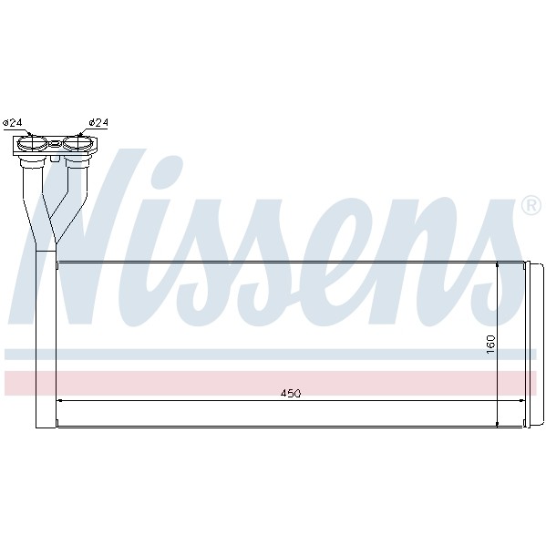 Слика на Ладник за парно NISSENS 75005 за камион Scania 4 Series 114 L/340 - 340 коњи дизел