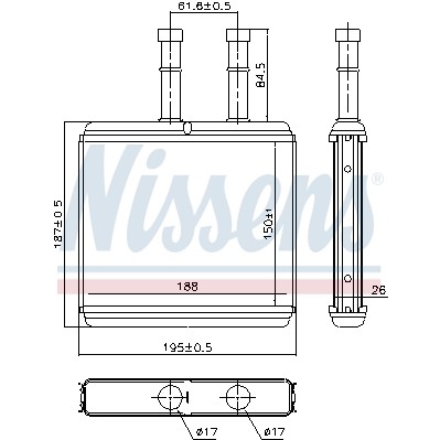 Слика на Ладник за парно NISSENS 76504 за CHEVROLET KALOS Hatchback 1.4 - 83 коњи бензин