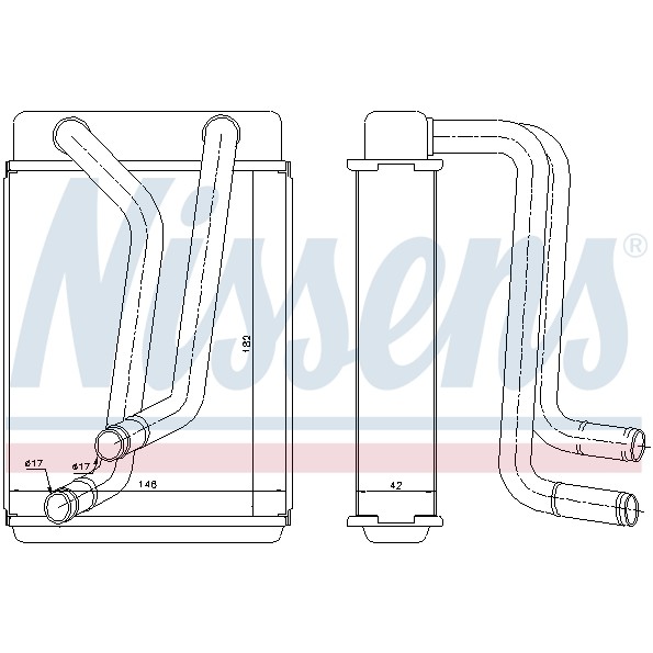 Слика на Ладник за парно NISSENS 77508 за Kia Sephia Hatchback (FA) 1.6 i - 80 коњи бензин