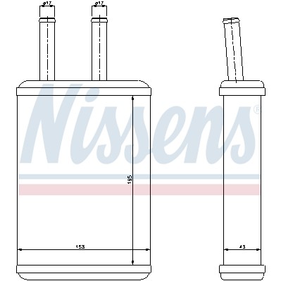 Слика на Ладник за парно NISSENS 77523