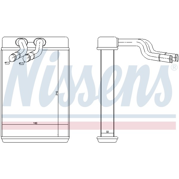 Слика на Ладник за парно NISSENS 77610