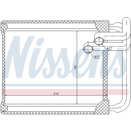 Слика на Ладник за парно NISSENS 77632 за Kia Ceed Hatchback (ED) 1.4 - 109 коњи бензин