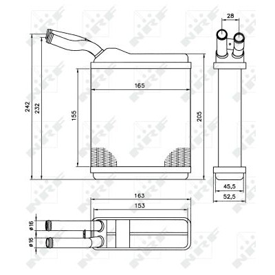 Слика на Ладник за парно NRF 52134