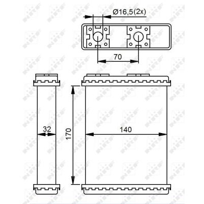 Слика на Ладник за парно NRF 52230 за Mitsubishi Lancer 3 Station Wagon (C1V,C3V) 1.8 4WD (C37V) - 86 коњи бензин