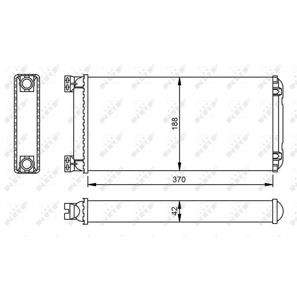 Слика на Ладник за парно NRF 53549 за камион MAN TGA 26.480 FNLS, FNLLS, FNLRS, FPLS, FVLS, FVLRS - 480 коњи дизел