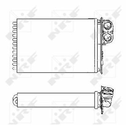 Слика на Ладник за парно NRF 53553 за Citroen C5 DE Break 2.0 HDi (DERHSB, DERHSE) - 107 коњи дизел