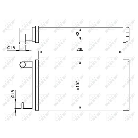 Слика на Ладник за парно NRF 53555