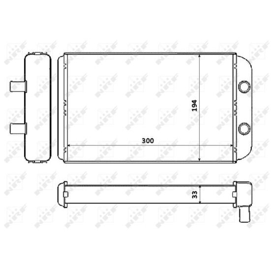 Слика на Ладник за парно NRF 53562 за Citroen Jumper BUS 244,Z 2.8 HDi - 128 коњи дизел