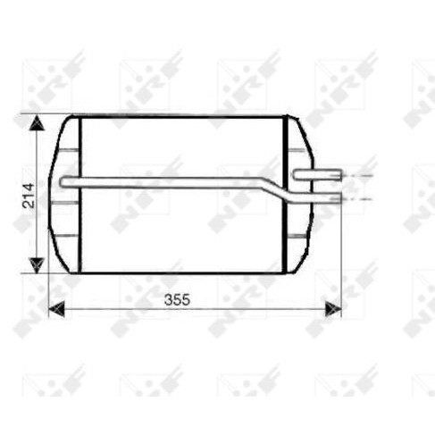 Слика на Ладник за парно NRF 53633 за Ford Street Ka 1.6 - 95 коњи бензин