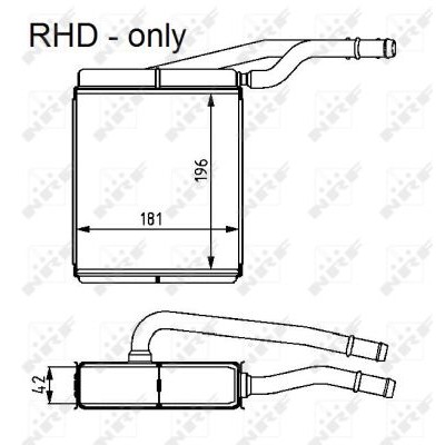 Слика на Ладник за парно NRF 54226 за Ford Focus (daw,dbw) 1.4 16V - 75 коњи бензин