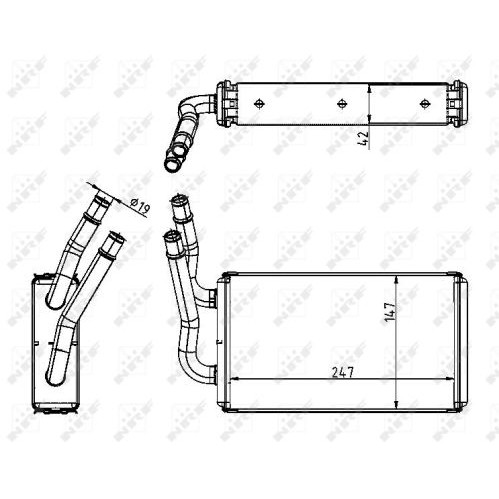 Слика на Ладник за парно NRF 54228