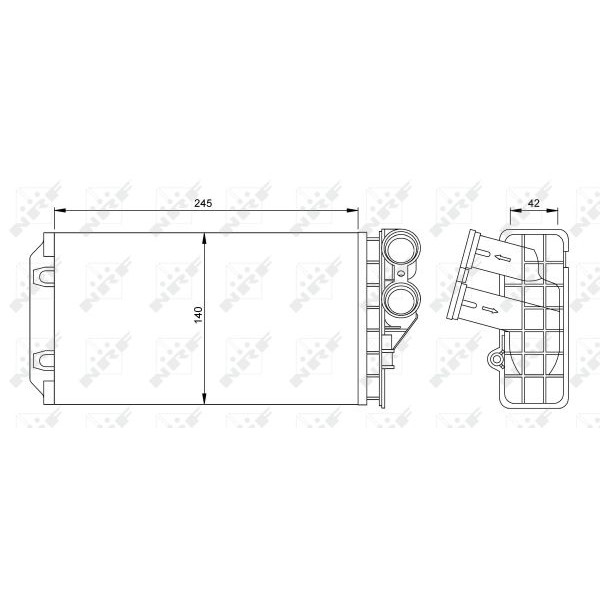 Слика на Ладник за парно NRF 54251 за Citroen C4 LC Hatchback 2.0 16V - 136 коњи бензин