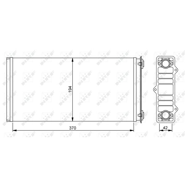 Слика на Ладник за парно NRF 54254 за камион DAF 95 XF FAT 95 XF 380 - 381 коњи дизел