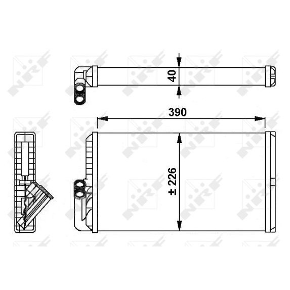 Слика на Ладник за парно NRF 54256 за камион Mercedes Actros 1996 2553, 2553 L - 530 коњи дизел