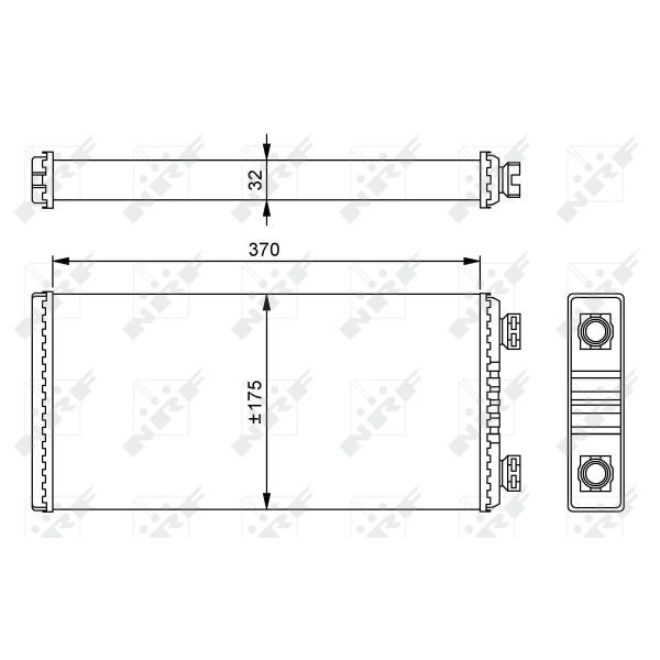 Слика на Ладник за парно NRF 54257 за камион Mercedes Actros MP2, MP3 1832 AK - 320 коњи дизел