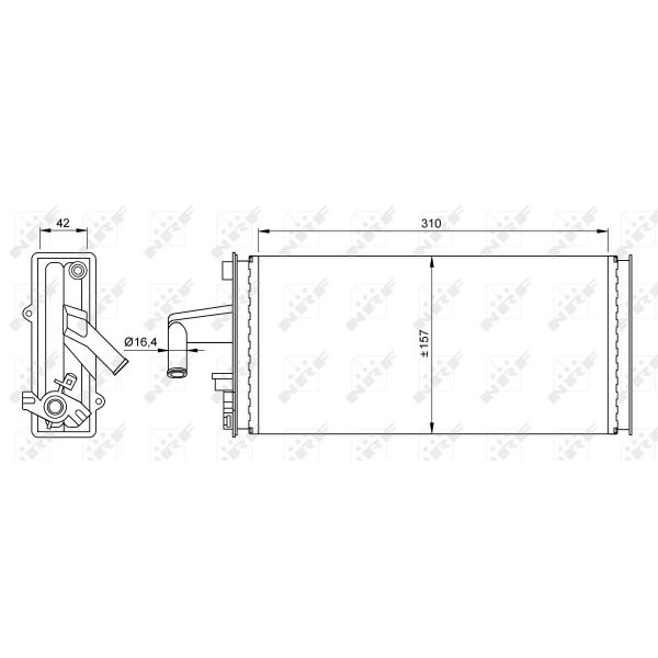 Слика на Ладник за парно NRF 54259 за камион Iveco Daily 1 Bus A 40-10 (94139111, 94139131, 94139311, 94139315...) - 103 коњи дизел