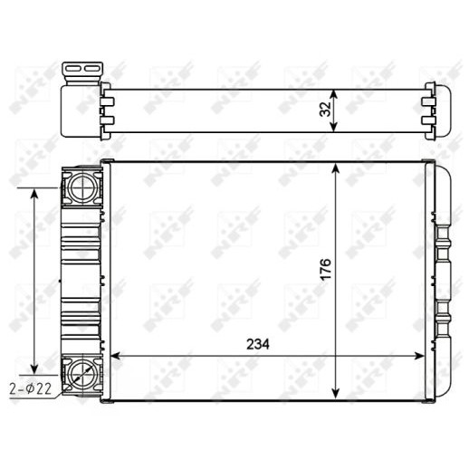 Слика на Ладник за парно NRF 54274 за Mercedes C-class Saloon (w203) C 270 CDI (203.016) - 170 коњи дизел