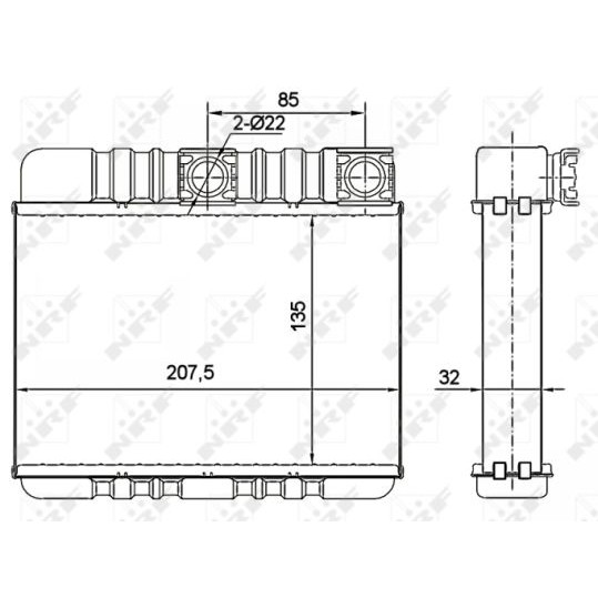 Слика на Ладник за парно NRF 54277