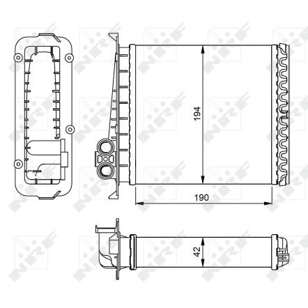 Слика на Ладник за парно NRF 54284 за Volvo 850 Station Wagon (LW) 2.0 - 143 коњи бензин