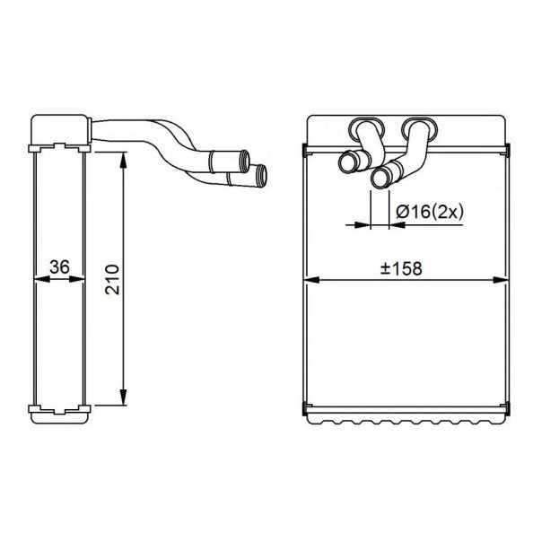 Слика на Ладник за парно NRF 54289