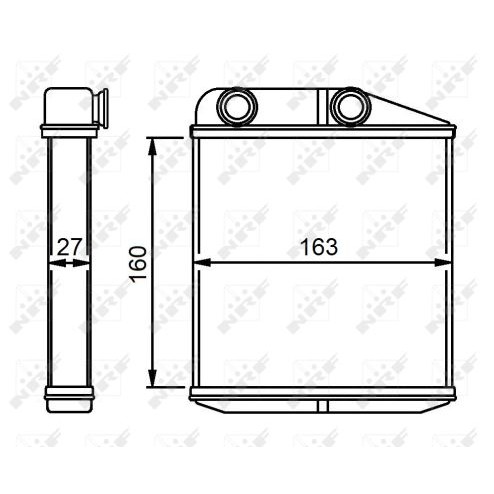 Слика на Ладник за парно NRF 54310 за Fiat Ducato BUS 250 130 Multijet 2,3 D - 131 коњи дизел