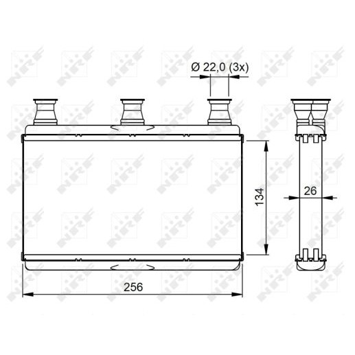 Слика на Ладник за парно NRF 54311