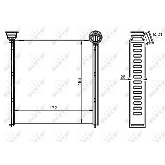 Слика на Ладник за парно NRF 54342